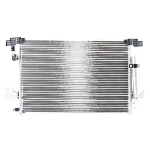 VHNROFE 1pc A/C Air Conditioning AC Condenser Front Side Parallel Flow Aluminum Silver 2.4L L4 AC3747 E122665CP 7812A274
