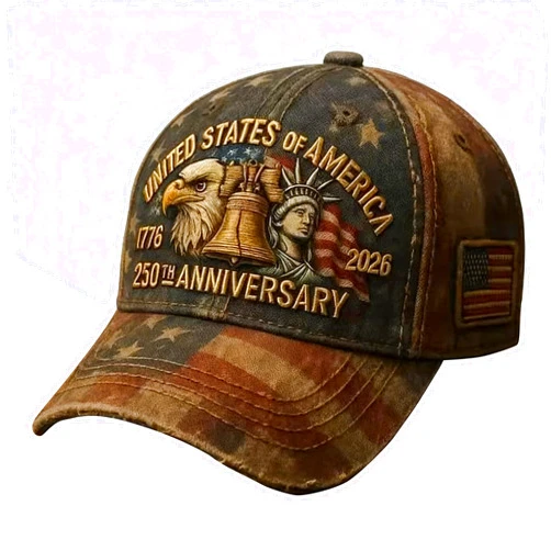 PMSFBOYP 250th Anniversary USA Baseball Hat Eagle 250 Year American Anniversary Cap Patriotic Marine Veterans Hat