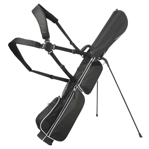 LONGCHAO Golf Stand Bag, Lightweight Sunday Golf Bag with Rain Cover and Shoulder Strap, Portable Pitch n Putt Golf Bag, Golf Bags for Men & Womens (2 Way-red)