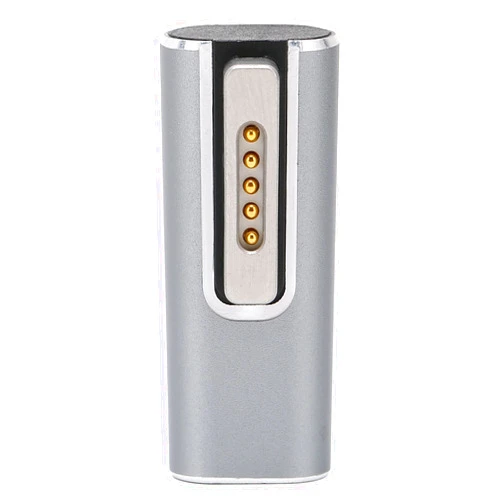 Watris Veiyi USB C to Magnetic T-Tip Adapter, Female Type-C to Magnetic 2 Converter, 5A Type-C PD Power Fast Charging Adapter for OS X Laptop(Silver)
