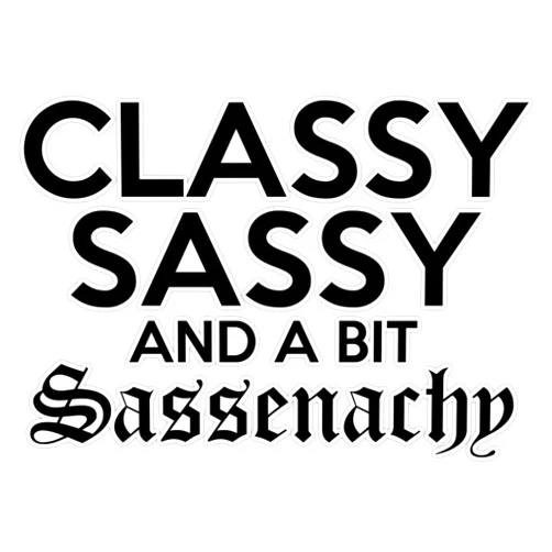 Vision Signs Sassenach Gaelic Scottish Outlander Funny Sassenach Gift Sticker Bumper Sticker Vinyl Decal 5