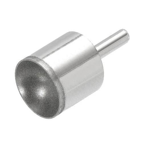 uxcell Diamond Grinding Mounted Point, 25mm 600 Fine Grits Spherical Concave Head Bead Coarse Grinding Bit for Jade Amber Stone Beeswax Glass