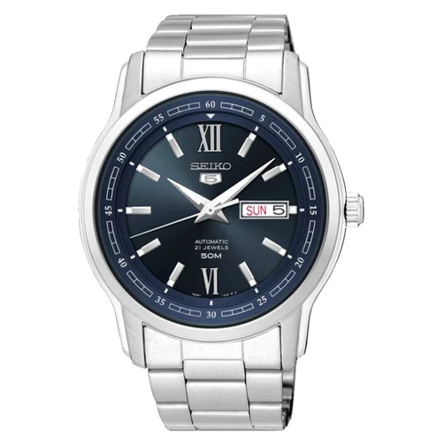 SEIKO Automatic Watch for Men 5-7S Collection - with Day/Date Calendar, Luminous Hands, Stainless Steel Case & Bracelet