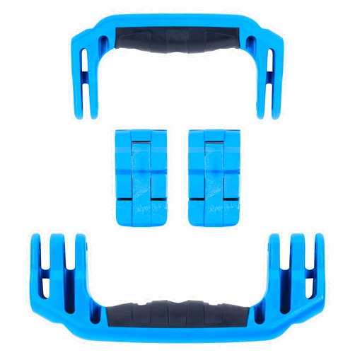 ColorCase Pelican 1560 Replacement Handle & Latch Set by ColorCase - Blue Handles & Double Throw Latches