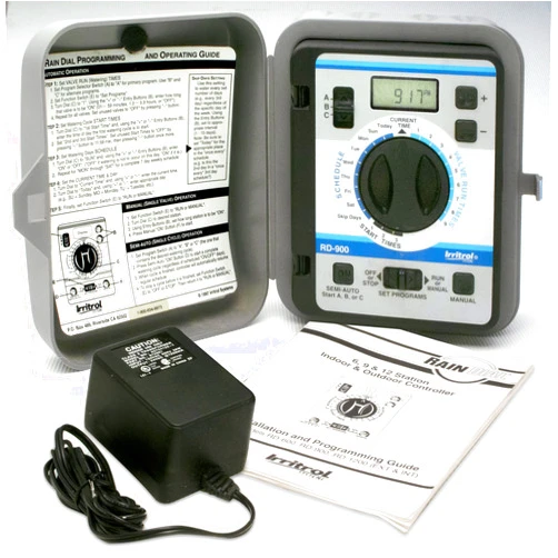Irritrol Rain Dial RD900-INT-R 9 Station Indoor Irrigation Controller