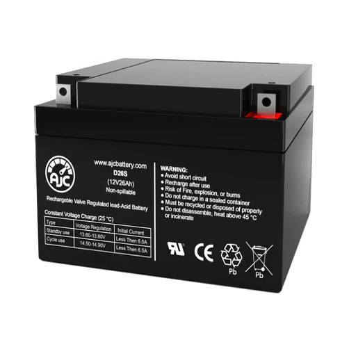 AJC Battery Compatible with ABIOMED BVS 5000t Transport Console 12V 26Ah Battery