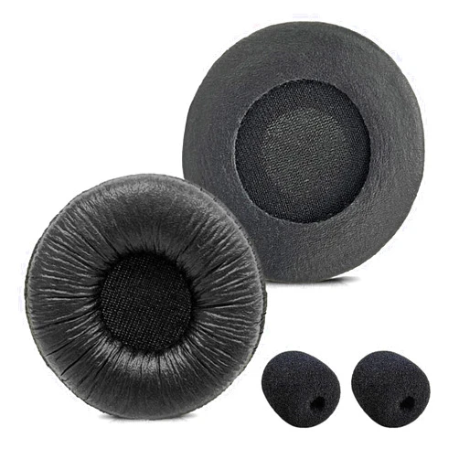 Callez Plantronics Headset Ear Cushions Replacement for Supra Plus Encore and Most Standard Size Office Headsets Plantronics H251 H251N H261 H261N H351 H351N H361 Jabra Biz 1500 PRO 920 Headphones (2 Pack)