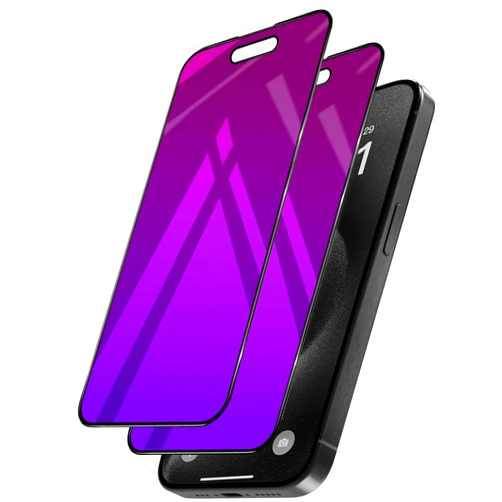 Ivachell 2 Pack for iPhone 14 Pro Max Privacy Screen Protector Tempered Glass for iPhone14ProMax 6.7inch Anti-Spy Private Glass Film Anti-Blue Light No Bubble Anti-Scratch Full Coverage Gradient Purple