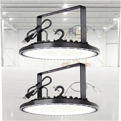 Arbrac UFO LED High Bay Light 2Packs, 200W 28000LM (Eqv. to 800W HPS/MH), 6500K High Bay LED Shop Lights with US Plug 5ft Cable, LED Garage Lights for Warehouse Barn Shop Garage Factory