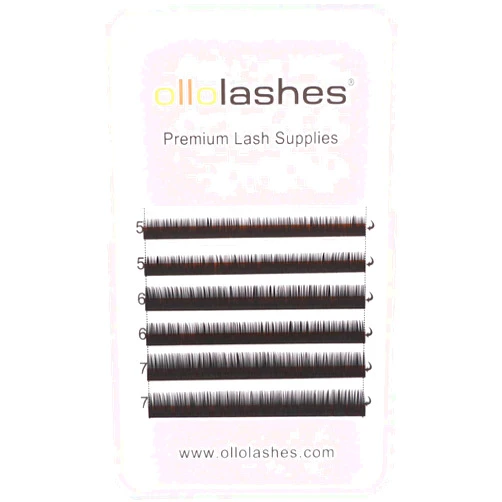 OLLOLASHES Bottom Lash Extension B Curl Bottom Lashes Individual, 0.07mm Thickness 5mm 6mm 7mm Mixed Bottom Lashes for Salon & Lash Artist Use Only (B-0.07, 5-7mm)