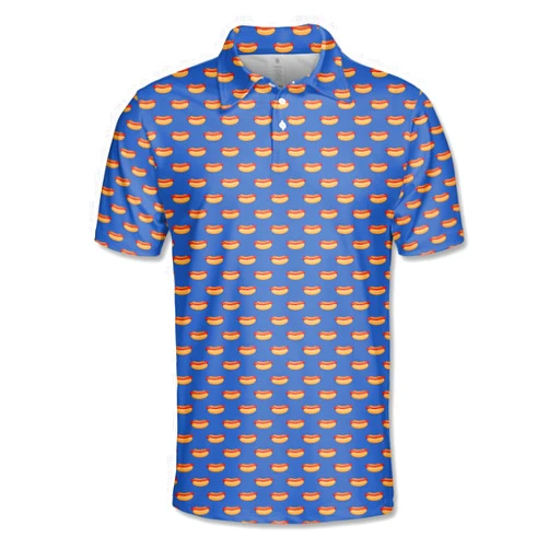Pigmoo Funny Golf Shirts Dry Fit for Men, Mens Hawaiian Golf Polo Shirt, Mens Golf Polos Golfing