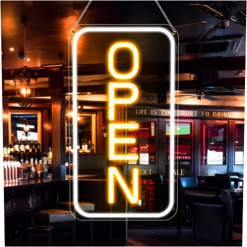 FLETERGIB Super Bright Open Sign, 16