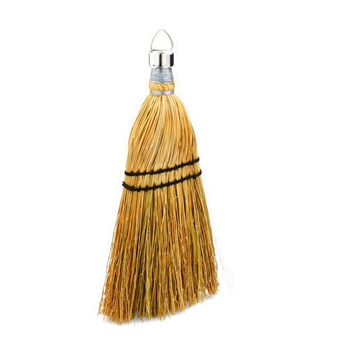 Rubbermaid Commercial Products Rubbermaid Commercial 12 Inch Corn Whisk Broom, Yellow, Flagged Natural Bristles for Multi-Surface Sweeping, Remove Dirt and Debris from Porches/Floors Decks/Driveways/Sidewalks