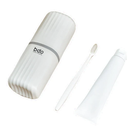 SVKCO Toothbrush Holders, Bathroom Shelf, No-Drill Toothbrush Holder with 2 Cups Mouthwash Cups, Portable Toothbrush Holder,Travel Toothbrush Cups