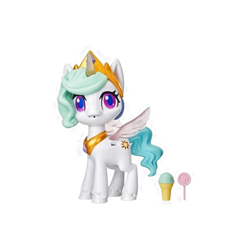 My Little Pony Magical Kiss Unicorn Princess Celestia, Interactive Unicorn Figure with 3 Surprises - Musical Kids Toy That Moves, Lights Up