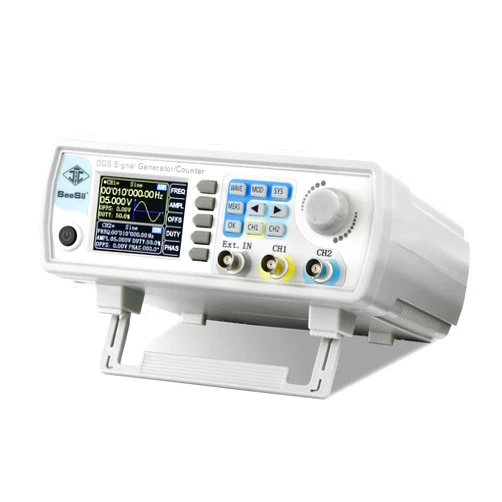 Seesii Professional Upgraded DDS Signal Generator Counter, Seesii 60MHz LCD Display High Precision 200MSa/s Dual-Channel Arbitray Waveform Function Generator Frequency Meter