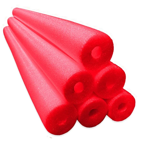 Oodles of Noodles 6 Pack Jumbo Swimming Pool Noodle Foam Multi-Purpose - Red