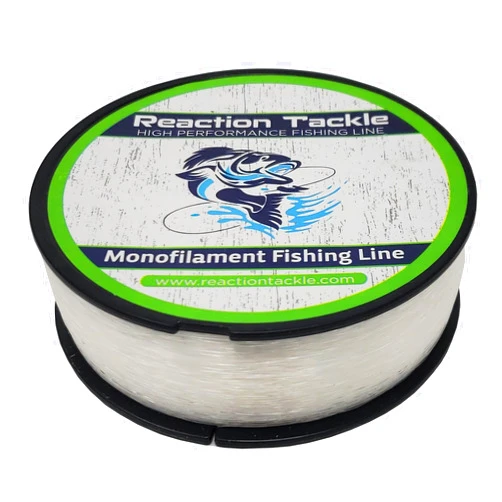 Reaction Tackle Monofilament Fishing Line- Strong and Abrasion-Resistant Nylon Mono, Smooth and Long Casting - Low Memory- Freshwater and Saltwater Fishing Monofilament Line