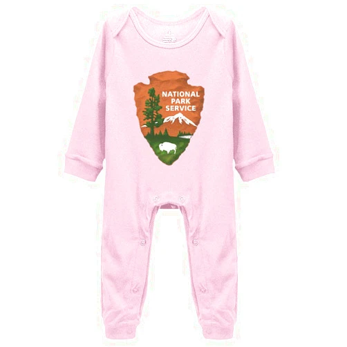 LittleHorn National Park Service Baby Footed Romper Long Sleeve Bodysuit Jumpsuit Outfit
