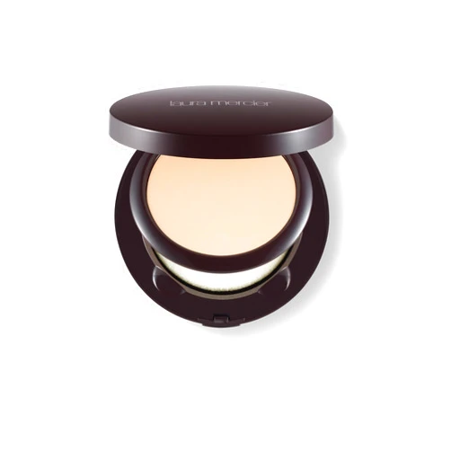 Laura Mercier Smooth Finish Foundation Powder, Non-Comedogenic, Breathable, Sheer to Full Coverage, Wet or Dry Application, Matte or Natural Finish, Oil-Free, Ideal for All Skin Types