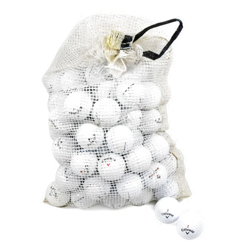 Callaway Assorted Models Recycled B/C Grade Golf Balls in Onion Mesh Bag (72-Piece), White