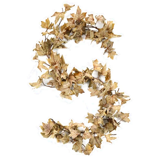 Ghrdopy Fall Garland Maple Leaf, Decorative Leaves, 6FT/PCS for Halloween Thanksgiving Christmas Home Outdoor Wedding Decoration (1Pcs)-A