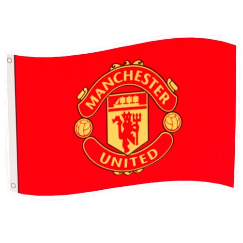 Manchester United Core Crest Flag (One Size) (Red)