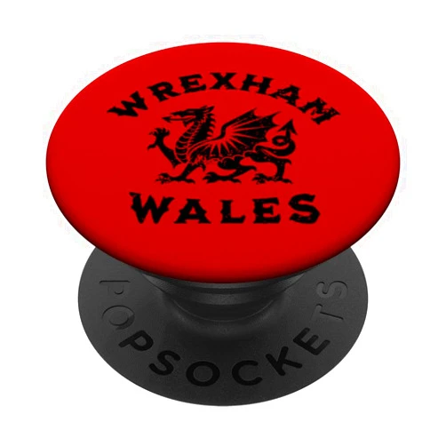Wrexham Wales Cymru Welsh Dragon Flag Vintage Wrexham Wales Welsh Dragon Flag Vintage PopSockets Standard PopGrip