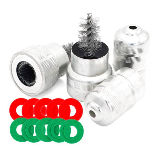 Taukealugs 10pcs Battery Terminal Anti Corrosion Washers Protector Fiber and Cleaning Brush-2pcs For car marine boat