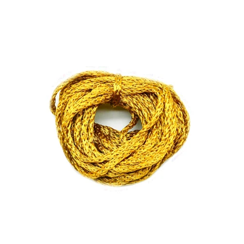 Generic Golden Color Dori Laces for Dresses, Sarees, Lehenga, Suits, Bags, Decorations, Borders, Crafts, Home Decor, Blouse 1 Mtr (Gloden 21)