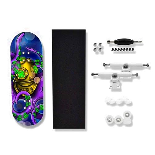 Teak Tuning Heat Transfer Graphic 34mm Fingerboard Complete - Solemn.fb Edition