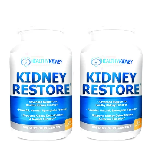 Kidney Restore Kidney Cleanse Detox & Repair - Formulated by Kidney Health Expert Living w/Transplant - US Made Kidneys Support Supplement, Detox & Flush - Renal Vitamins 120 Capsules