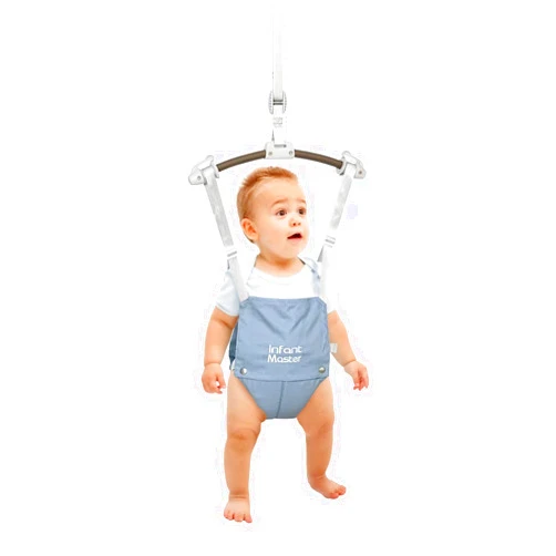 Infant Master Doorway Jumper, Johnny Jumper w/Adjustable Seat Bag, Durable Baby Door Bouncer & Swing Jumper w/Steel Spring, Wise Gift Choice for Infant & Toddler, Easy to Use, Blue