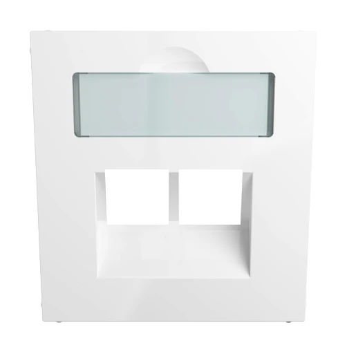 LEGRAND, Seano 765159 Cover 2x RJ45 for Metz, Telegärtner and Rutenbeck Data Sockets with Labelling Field Ultra White