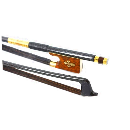 Yinfente 4/4 Violin Bow Carbon Fiber Violin Bows Snakewood Frog Professional Natural Bow Hair Black Hair pernambuco Level