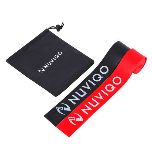 Nuviqo Muscle Floss Bands (Pack of 2) - Compression Bands - Mobility and Recovery Bands for Improving Movement, Increasing Circulation & Reducing Soreness
