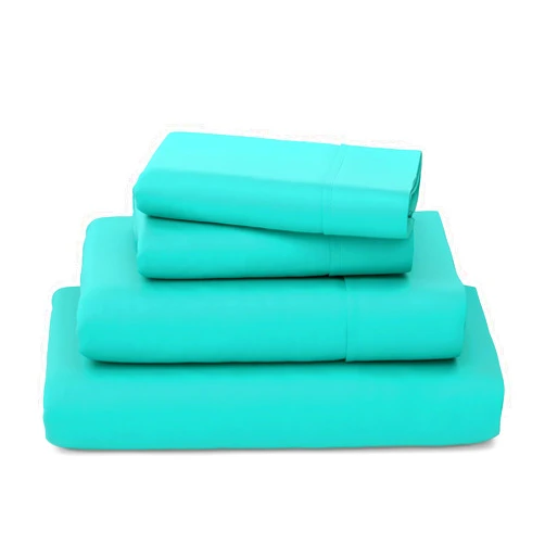 Cosy House Collection Luxury Bamboo Sheets - Blend of Rayon Derived from Bamboo - Cooling & Breathable, Silky Soft, 16-Inch Deep Pockets - 4-Piece Bedding Set - Cal King, Turquoise