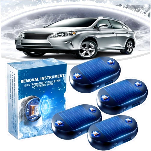 Generic Anti-Freeze Electromagnetic Car Snow Removal Device, Electromagnetic Snow Removal, Cordless Anti-Freeze Car Snow Removal Device, Potable Snow Removal Device, Fast and Efficient (4Pcs, M)