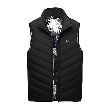 XINTayel Winter Outfits for Women,For Teen Girls' Overcoat Winter Sleeveless Tops Patterned Stand Collar Lace Shirt XX-Large Black