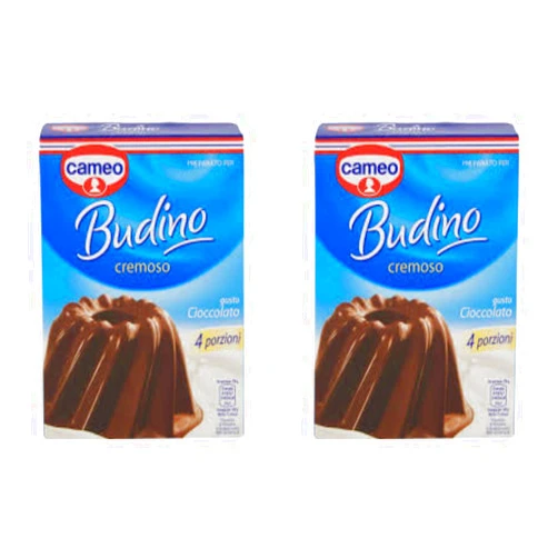 Cameo Budino Cremoso al Cioccolato Creamy Chocolate Pudding Powder Mix 90g, Pack of 2