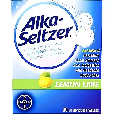 Alka-Seltzer Lemon Lime, 36 Count (Pack of 1)