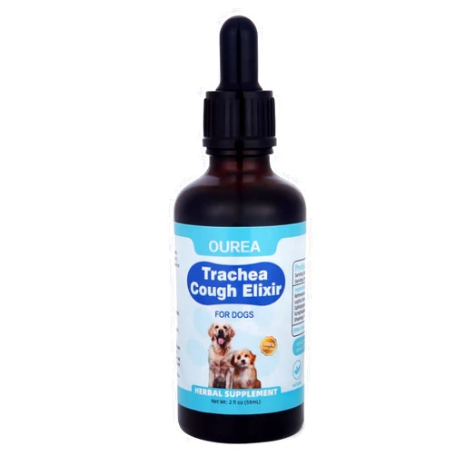 Yakucho Collapsed Trachea Treatment for Dogs, Trachea Cough Elixir, Dog Kennel Cough Relief, Herbal Supplements Promote Smooth Breathing for Dogs, Easy to Administer (2 FL OZ)