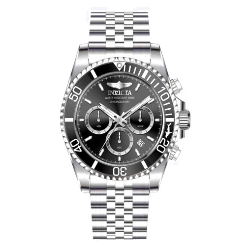 Invicta Pro Diver Men 43mm Stainless Steel Steel Black dial VD53 Quartz