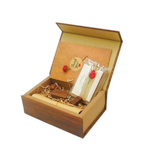 LONMAX 16GB USB Memory Disk Wooden USB Flash Drive USB 2.0 Thumb with Gift Box(16GB, HMFK+MWH)