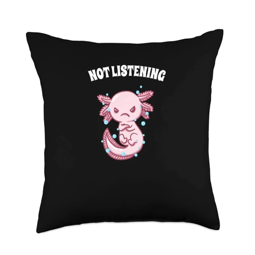 Witty Ironic Antisocial Weird Snarky Not Listening Funny Sarcastic Humor Sarcasm Introvert Nerd Throw Pillow, 18x18, Multicolor