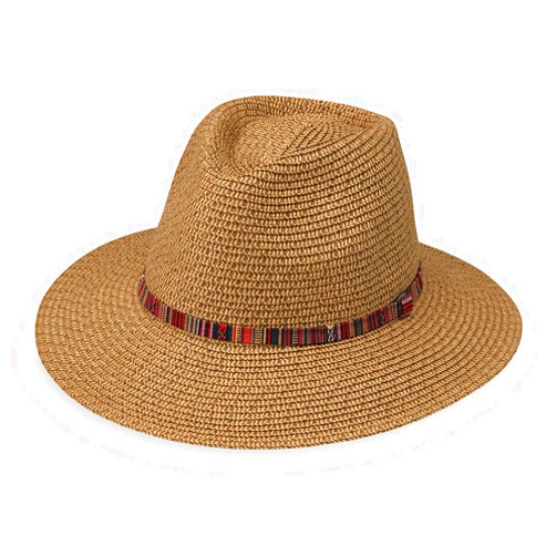 Wallaroo Hat Company – Women’s Sedona Fedora – UPF 50+ UV Protection, Wide Brim, Packable and Adjustable for Medium Crowns