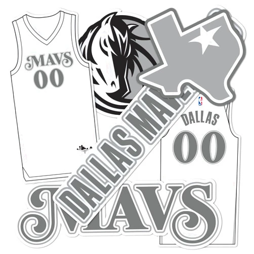 Desert Cactus Dallas Mavericks Sticker NBA Officially Licensed Vinyl Decal Laptop Water Bottle Car Scrapbook (City Edition 24-25)