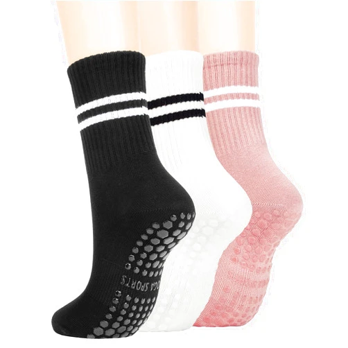 American Trends Pilates Socks with Grips for Women Yoga Socks Barre Socks Non Slip Socks