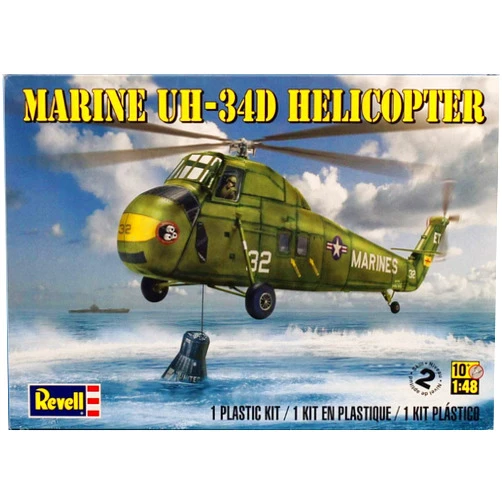 Revell 1:48 Maeine UH-34D UH-34 D Helicopter Plastic Model Kit #5323