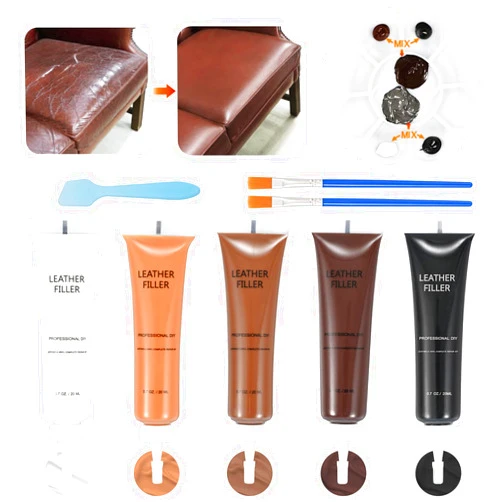 Kenbry Vinyl and Leather Repair Kit,Vinyl Repair kit for Car Interiors, Furniture, Couches